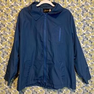 Lightweight Vintage 80's Hooded Navy Fingerhut Fashions Jacket